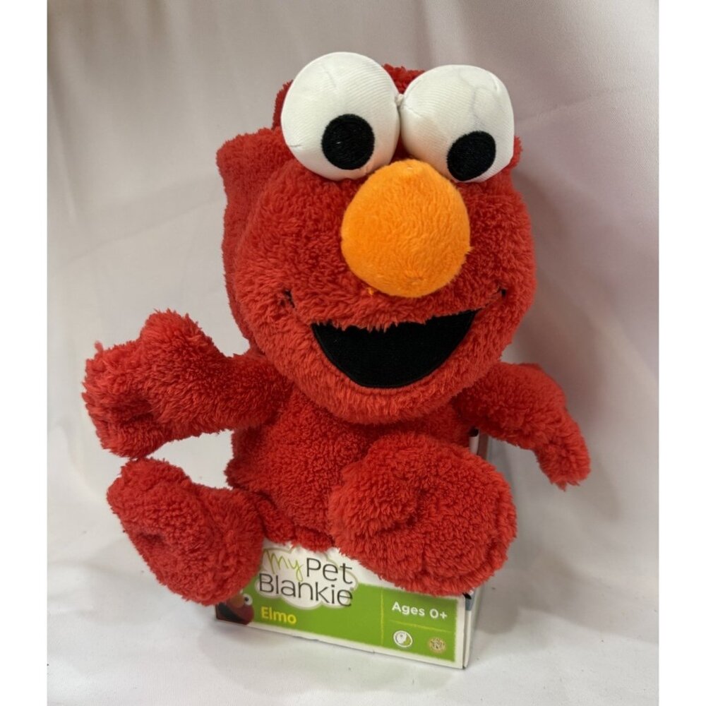 Sesame Street Elmo Red My Pet Blankie Fleece Blanket 38” x 26” NEW Rare *T2